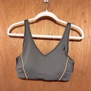 Nike Sports Bra V Neck Padded with Black Mesh Back